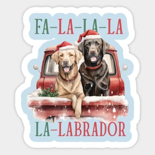 La-La-La-La Labrador Sticker